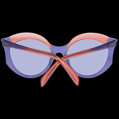 EMILIO PUCCIEmilio Pucci EP0146 5683Y Women's Round Sunglasses – Violet/Orange Frame, Violet Lenses, Ø 56mmEYEWEAREcecile