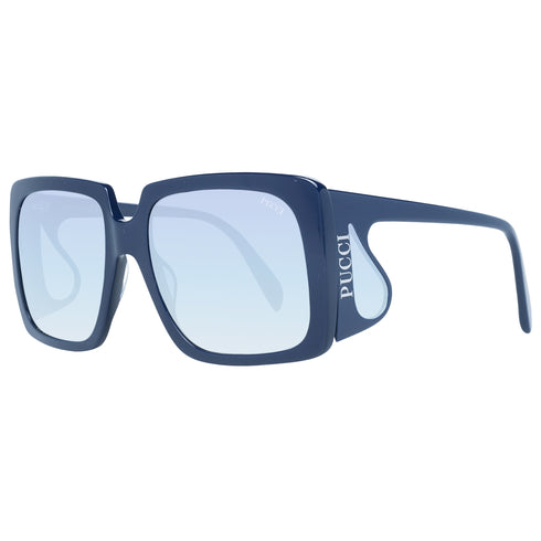 EMILIO PUCCIEmilio Pucci EP0167 5890W Women's Square Sunglasses – Blue Frame, Blue Gradient Lenses, Ø 58mmEYEWEAREcecile