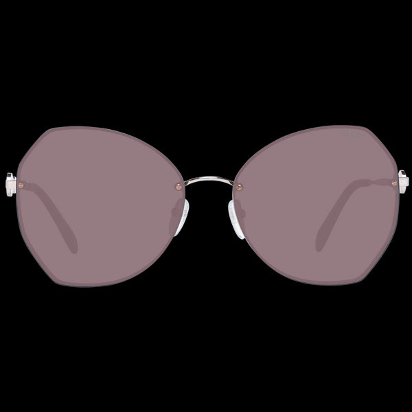 EMILIO PUCCIEmilio Pucci EP0178 6128E Women's Butterfly Sunglasses – Rose Gold Frame, Brown Lenses, Ø 61mmEYEWEAREcecile