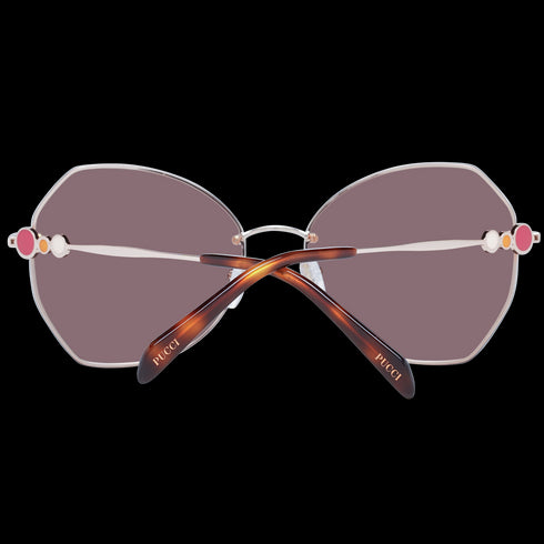 EMILIO PUCCIEmilio Pucci EP0178 6128E Women's Butterfly Sunglasses – Rose Gold Frame, Brown Lenses, Ø 61mmEYEWEAREcecile
