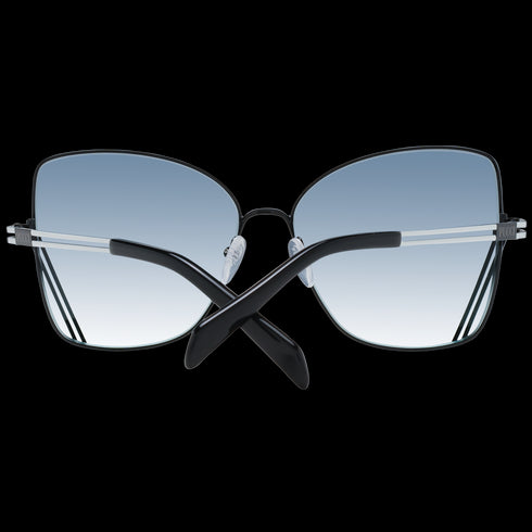EMILIO PUCCIEmilio Pucci EP0179 5905B Women's Butterfly Sunglasses – Shiny Black Frame, Gradient Smoke to Azure LensesEYEWEAREcecile