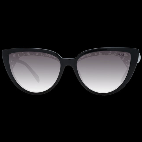 EMILIO PUCCIEmilio Pucci EP0183 5801F Women's Cat - Eye Sunglasses – Shiny Black Frame, Gradient Brown LensesEYEWEAREcecile