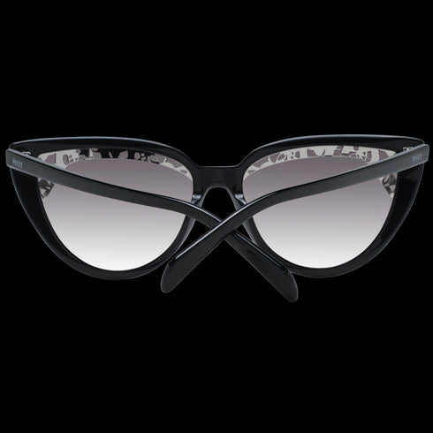 EMILIO PUCCIEmilio Pucci EP0183 5801F Women's Cat - Eye Sunglasses – Shiny Black Frame, Gradient Brown LensesEYEWEAREcecile