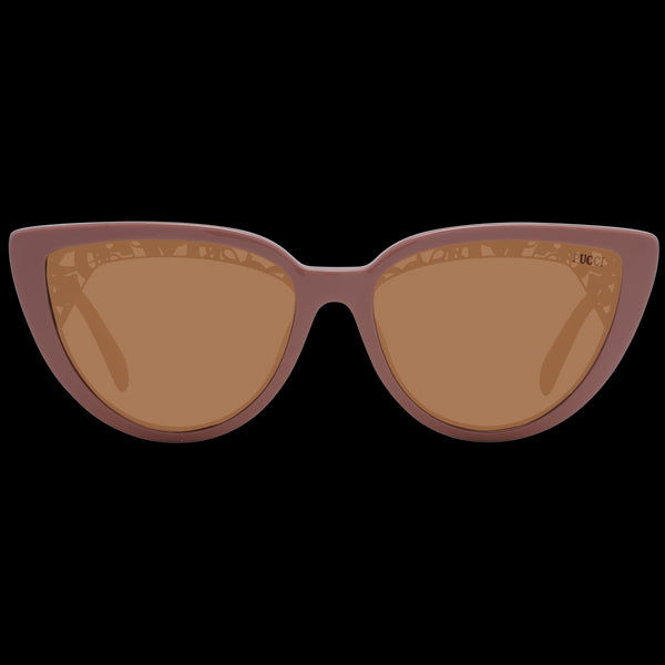 EMILIO PUCCIEmilio Pucci EP0183 5845E Women's Cat - Eye Sunglasses – Pink Frame, Brown LensesEYEWEAREcecile
