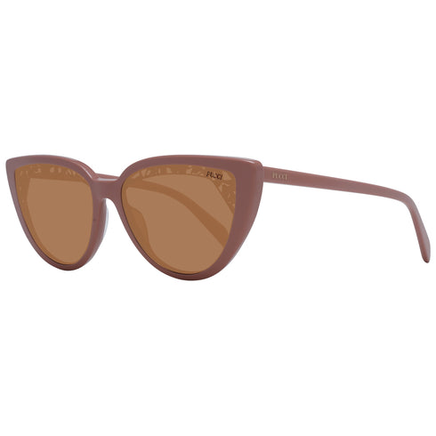 EMILIO PUCCIEmilio Pucci EP0183 5845E Women's Cat - Eye Sunglasses – Pink Frame, Brown LensesEYEWEAREcecile