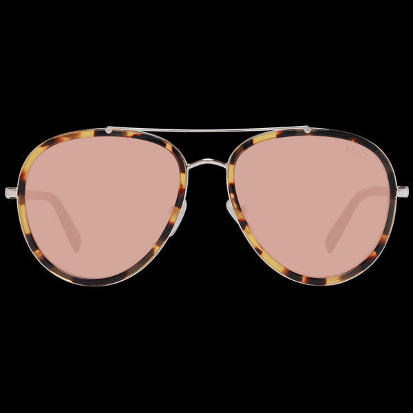 EMILIO PUCCIEmilio Pucci EP0185 5756E Women's Aviator Sunglasses – Brown Metal Frame, Brown Mirrored Lenses, Ø 57mmEYEWEAREcecile