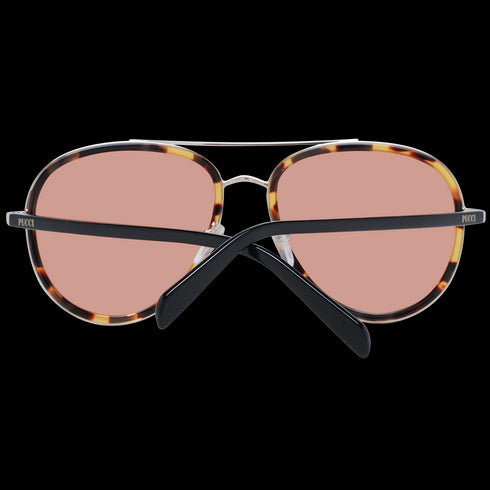 EMILIO PUCCIEmilio Pucci EP0185 5756E Women's Aviator Sunglasses – Brown Metal Frame, Brown Mirrored Lenses, Ø 57mmEYEWEAREcecile