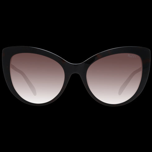 EMILIO PUCCIEmilio Pucci EP0191 5652F Women's Cat - Eye Sunglasses – Black Frame, Gradient Brown LensesEYEWEAREcecile