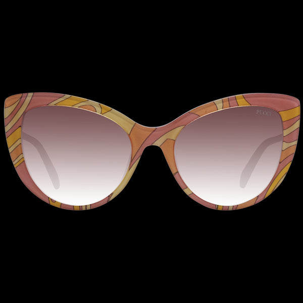 EMILIO PUCCIEmilio Pucci EP0191 5674F Women's Cat - Eye Sunglasses – Multicolor Frame, Gradient Brown LensesEYEWEAREcecile