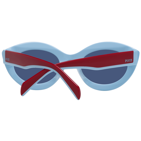 EMILIO PUCCIEmilio Pucci EP0203 5366V Women's Round Sunglasses – Red Frame, Blue LensesEYEWEAREcecile