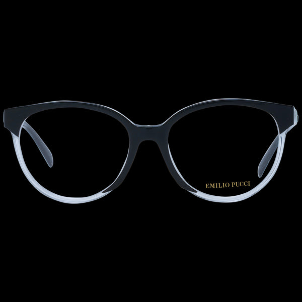 EMILIO PUCCIEmilio Pucci EP5184 53003 Women's Eyeglasses - Black/Crystal Full - Rim Round FrameEYEWEAREcecile