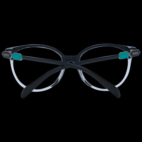 EMILIO PUCCIEmilio Pucci EP5184 53003 Women's Eyeglasses - Black/Crystal Full - Rim Round FrameEYEWEAREcecile