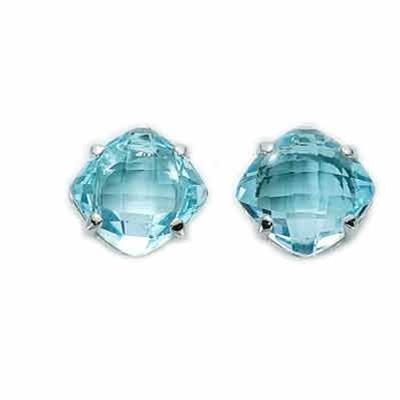 MILUNAMiluna ERD1084 Women's Earrings - 18K White Gold with 7.7 ct Blue TopazJEWELRYEcecile