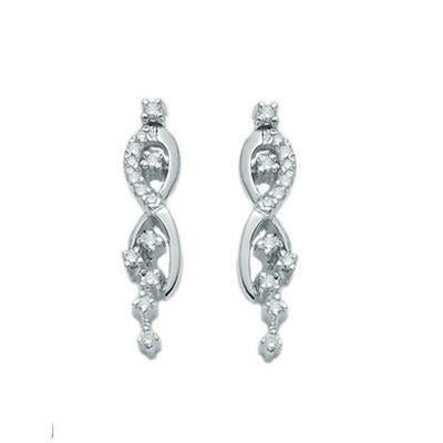 MILUNAMiluna ERD1085 Women's White Gold Diamond Stud EarringsJEWELRYEcecile