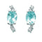 MILUNAMiluna ERD1678 Women's Earrings – 18K White Gold, 2 Oval Aquamarines (7x5mm, 1.2 ct), 8 Brilliant - Cut Diamonds (0.68 ct Total),JEWELRYEcecile