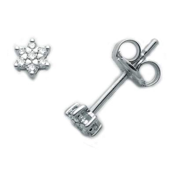 MILUNAMiluna ERD2373S Women's Earrings - 9K White Gold with Diamond AccentJEWELRYEcecile