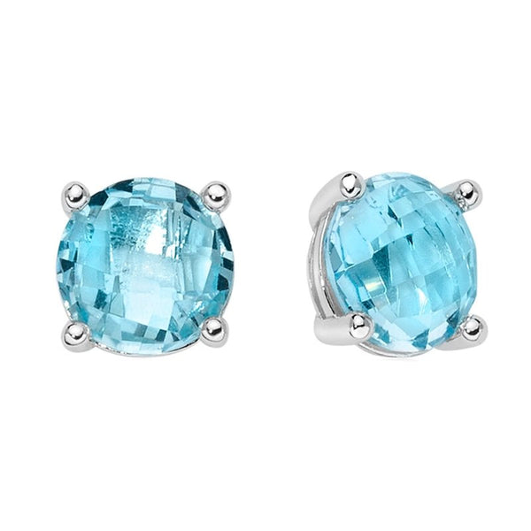 MILUNAMiluna ERD2553 Women's Earrings - 925 Silver with Round Blue TopazJEWELRYEcecile