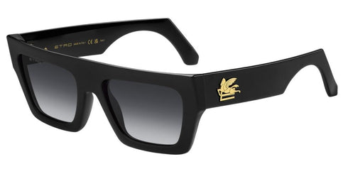 ETROETRO 0049/G/S Unisex Sunglasses - Black Frame, Dark Grey Shaded Gradient LensesEYEWEAREcecile