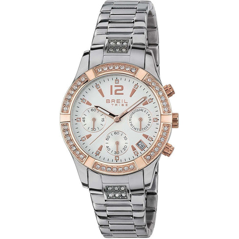 BREILBreil Tribe EW0426 C’Est Chic Women’s Chronograph – Rose Gold Bezel, Crystal AccentsWATCHESEcecile