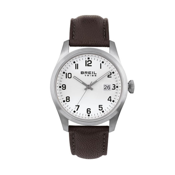 BREILBreil Classic Elegance EW0663 Men's Watch - White Dial, Brown Leather StrapWATCHESEcecile