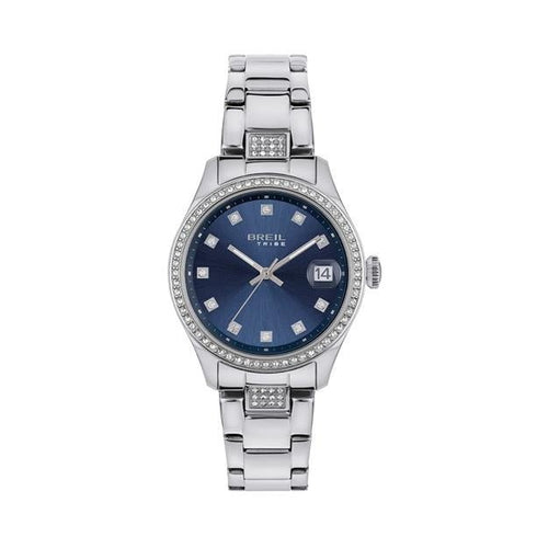 BREILBreil EW0723 Women's Watch – 32mm Stainless Steel, Blue Dial, Crystal Accents, 5 ATM Water ResistantWATCHESEcecile