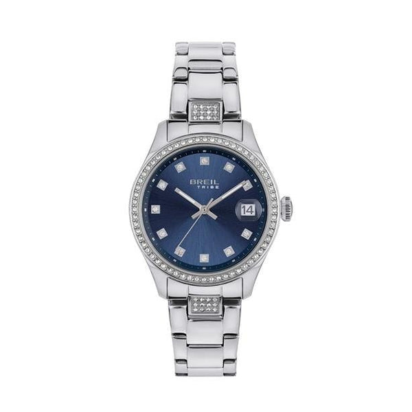 BREILBreil EW0723 Women's Watch – 32mm Stainless Steel, Blue Dial, Crystal Accents, 5 ATM Water ResistantWATCHESEcecile