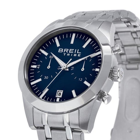 BREILBreil Tribe EW0735 Rank Chronograph – Blue Dial, 40mm Steel BraceletWATCHESEcecile