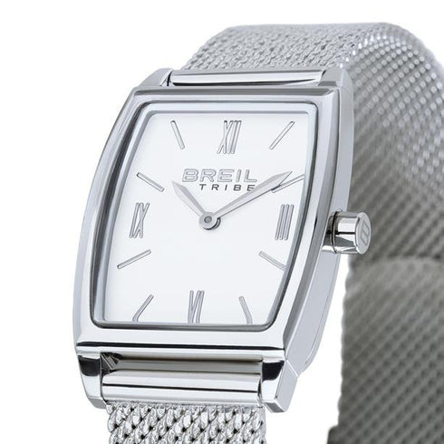 BREILBreil Althea EW0745 Women's Watch – 22x22.5mm Stainless Steel, White Dial, Mesh Bracelet, 3 ATM Water ResistantWATCHESEcecile