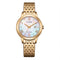 CITIZENCitizen EW2623 - 53D Eco - Drive Women's Watch - Gold - Tone, Mother - of - Pearl DialWATCHESEcecile