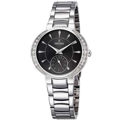FESTINAFestina F16909/2 Mademoiselle Women's Watch – Silver Stainless Steel, Black Dial, 33mmWATCHESEcecile
