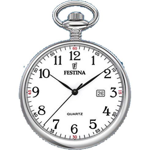 FESTINAFestina F2019/1 Pocket Watch – Silver Stainless Steel, Quartz, 42mmWATCHESEcecile