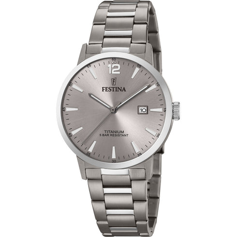 FESTINAFestina F20435/2 Titanium Men's Watch – Silver Dial, 41mm, Quartz MovementWATCHESEcecile