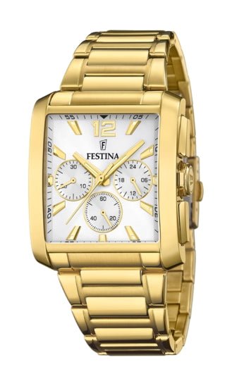 FESTINAFestina F20638/1 Men's Chronograph Watch – Gold Plated Stainless Steel, 38mmWATCHESEcecile