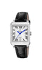 FESTINAFestina F20682/3 Women's Square Watch – Silver Dial, Black Leather Strap, DateWATCHESEcecile