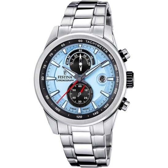 FESTINAFestina F20694/2 Timeless Chronograph – 44mm Stainless Steel, Blue Dial, 100m WRWATCHESEcecile