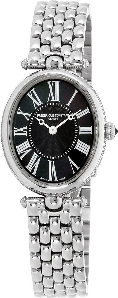 FREDERIQUE CONSTANTFrederique Constant Classics Art Deco FC - 200MPB2V6B Women's Watch – Black Mother - of - Pearl Dial, Stainless Steel BraceletWATCHESEcecile