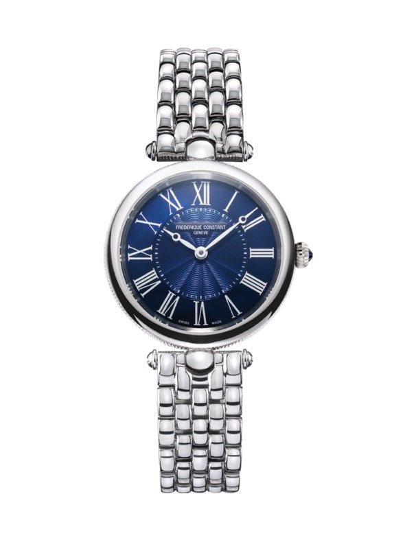 FREDERIQUE CONSTANTFrederique Constant Classics Art Déco Round FC - 200MPN2AR6B Women's Watch – Blue Mother of Pearl Dial, Stainless Steel BraceletWATCHESEcecile