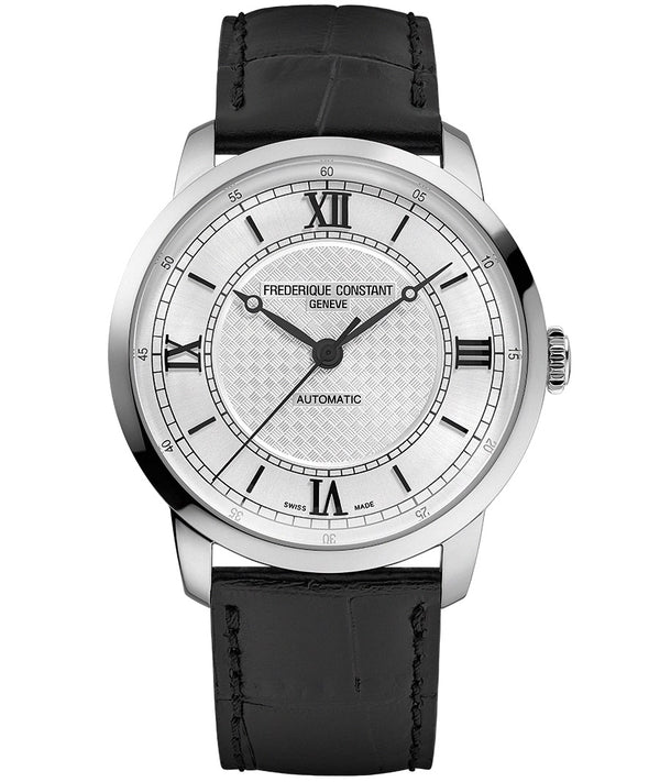 FREDERIQUE CONSTANTFrederique Constant Classics Premiere FC - 301S3B6 Men's Watch – Silver Dial, Black Leather StrapWATCHESEcecile