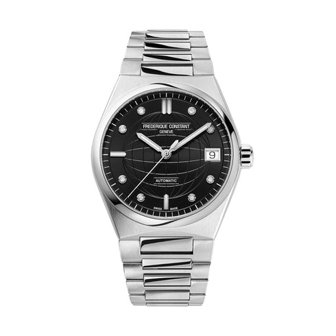 FREDERIQUE CONSTANTFrederique Constant Highlife Ladies Automatic FC - 303BD2NH6B - 34mm Stainless Steel Watch with Diamond - Set Black DialWATCHESEcecile