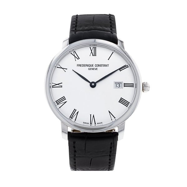 FREDERIQUE CONSTANTFrederique Constant Slimline Automatic FC - 306MR4S6 – Silver Dial, Stainless Steel Case, Black Leather StrapWATCHESEcecile