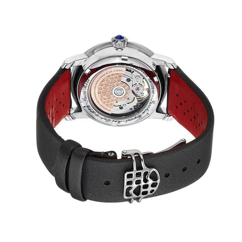 FREDERIQUE CONSTANTFrederique Constant World Heart Federation Automatic FC - 310WHF2P6 – White Mother - of - Pearl Dial, Diamond Markers, Grey Satin StrapWATCHESEcecile