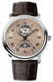 FREDERIQUE CONSTANTFrederique Constant Classics Heart Beat Moonphase Date FC - 335MCSALB4P26 Men's Watch - Salmon Dial, Stainless Steel Case, Brown Leather StrapWATCHESEcecile