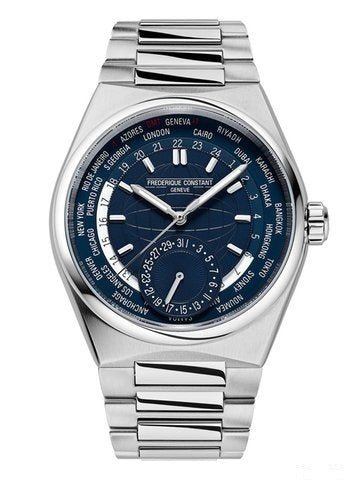 FREDERIQUE CONSTANTFrederique Constant Highlife Worldtimer Manufacture FC - 718N4NH6B – Blue Dial, Stainless Steel BraceletWATCHESEcecile