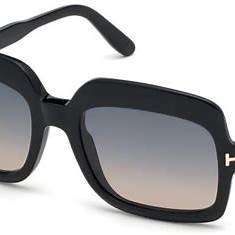 Lunettes de soleil Tom Ford FT0688 01B pour femme - monture noire, verres fumés dégradés
