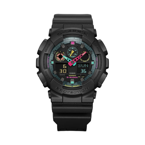 CASIO G - SHOCKCasio G - SHOCK GA - 100MF - 1AER Men's Analog - Digital Watch – Black Resin Band, Multi - Fluorescent AccentsWATCHESEcecile