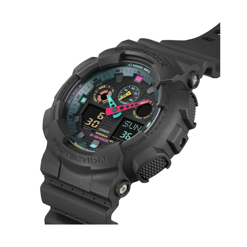 CASIO G - SHOCKCasio G - SHOCK GA - 100MF - 1AER Men's Analog - Digital Watch – Black Resin Band, Multi - Fluorescent AccentsWATCHESEcecile
