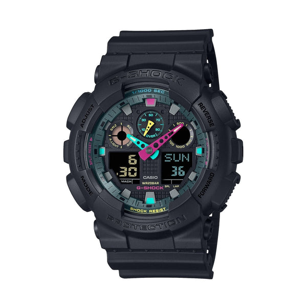 CASIO G - SHOCKCasio G - SHOCK GA - 100MF - 1AER Men's Analog - Digital Watch – Black Resin Band, Multi - Fluorescent AccentsWATCHESEcecile