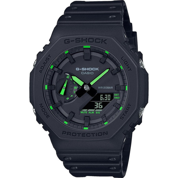 CASIO G - SHOCKCasio G - SHOCK GA - 2100 - 1A3ER Men's Analog - Digital Watch – Carbon Core Guard, Neon Green Accents, 200M Water ResistanceWATCHESEcecile