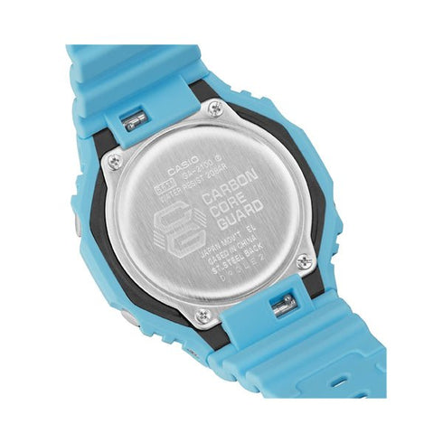 CASIO G - SHOCKCasio G - SHOCK GA - 2100 - 2A2ER Men's Analog - Digital Watch – Turquoise Blue, Carbon Core Guard, 200M Water ResistanceWATCHESEcecile
