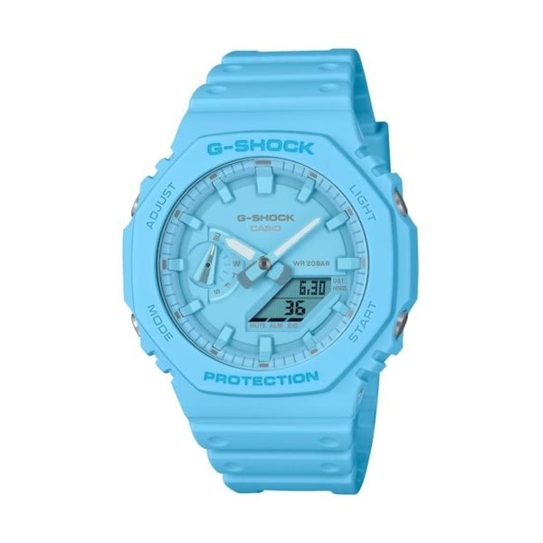 CASIO G - SHOCKCasio G - SHOCK GA - 2100 - 2A2ER Men's Analog - Digital Watch – Turquoise Blue, Carbon Core Guard, 200M Water ResistanceWATCHESEcecile